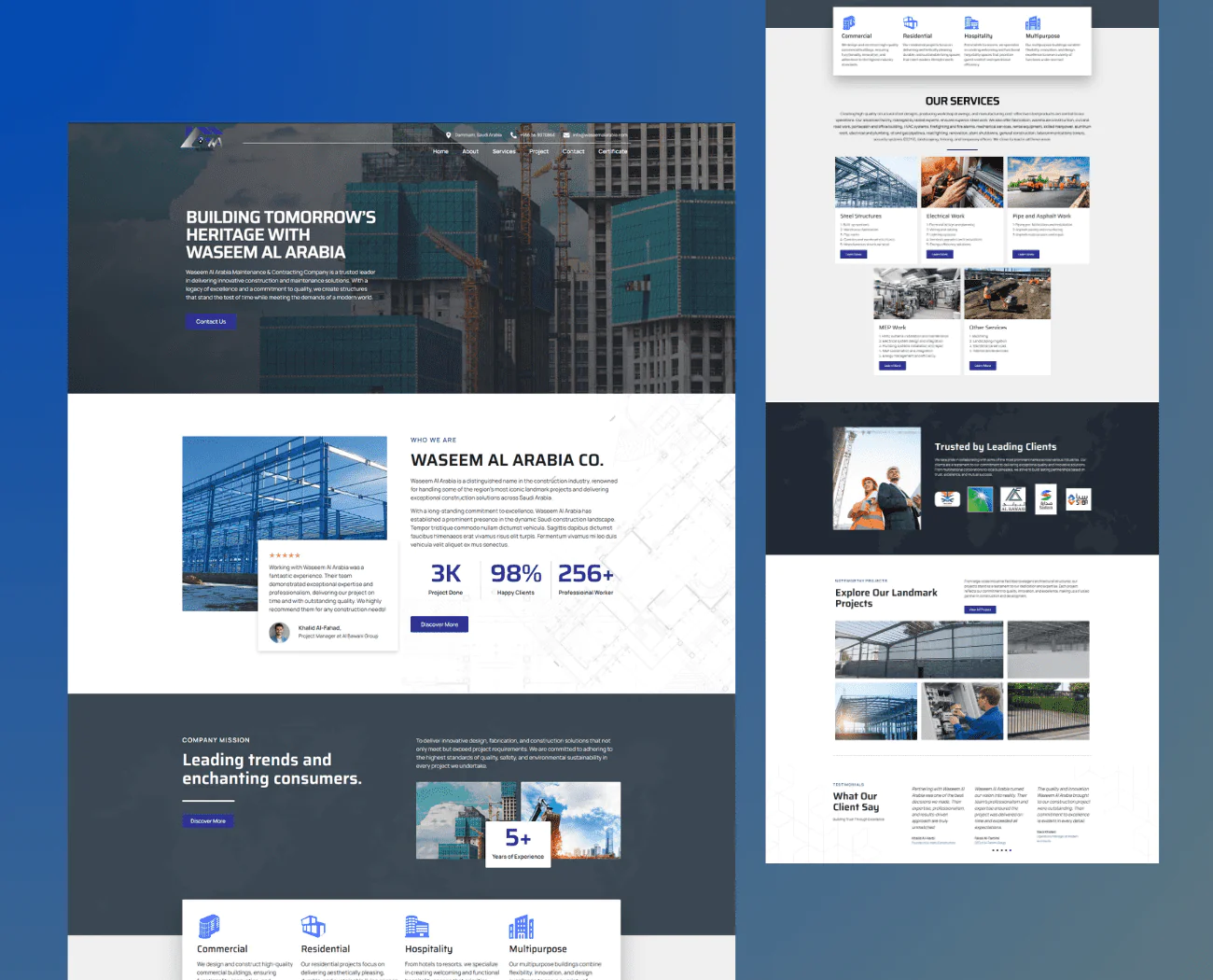 Construction website