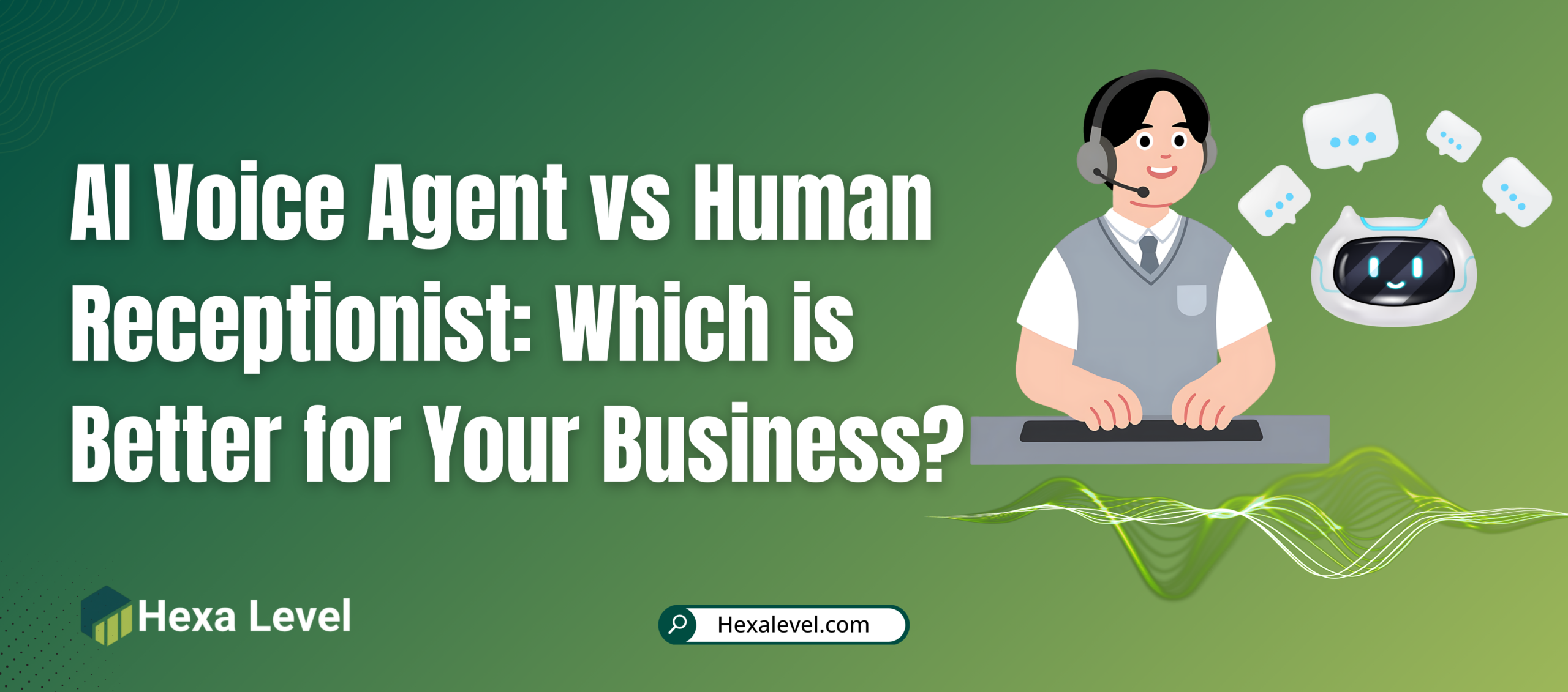 ai voice agent vs human receptionist, ai phone answering, replace receptionist ai, ai receptionist cost